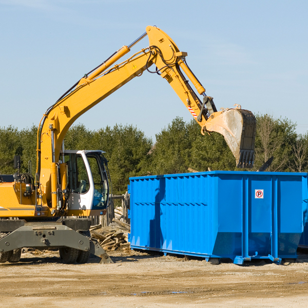 what size residential dumpster rentals are available in Appling County